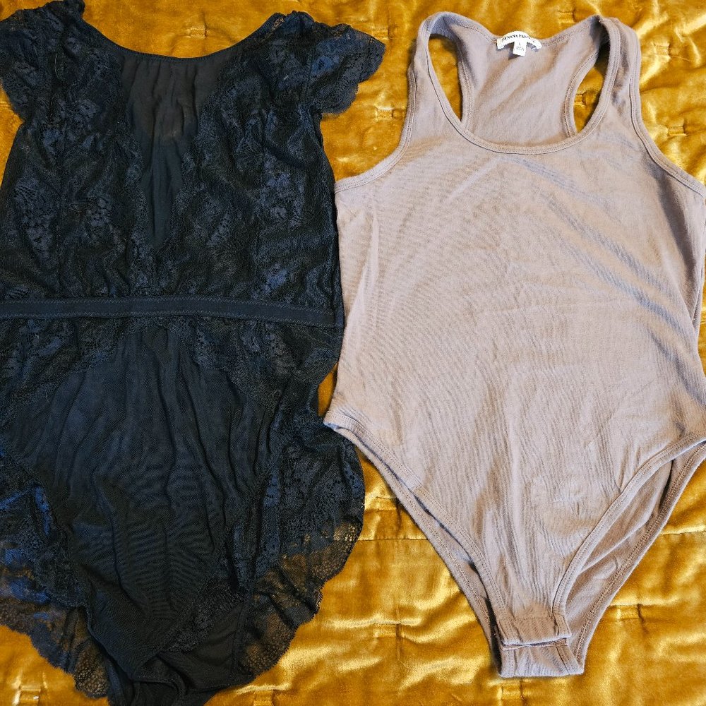 Two Large Stretchy Bodysuits